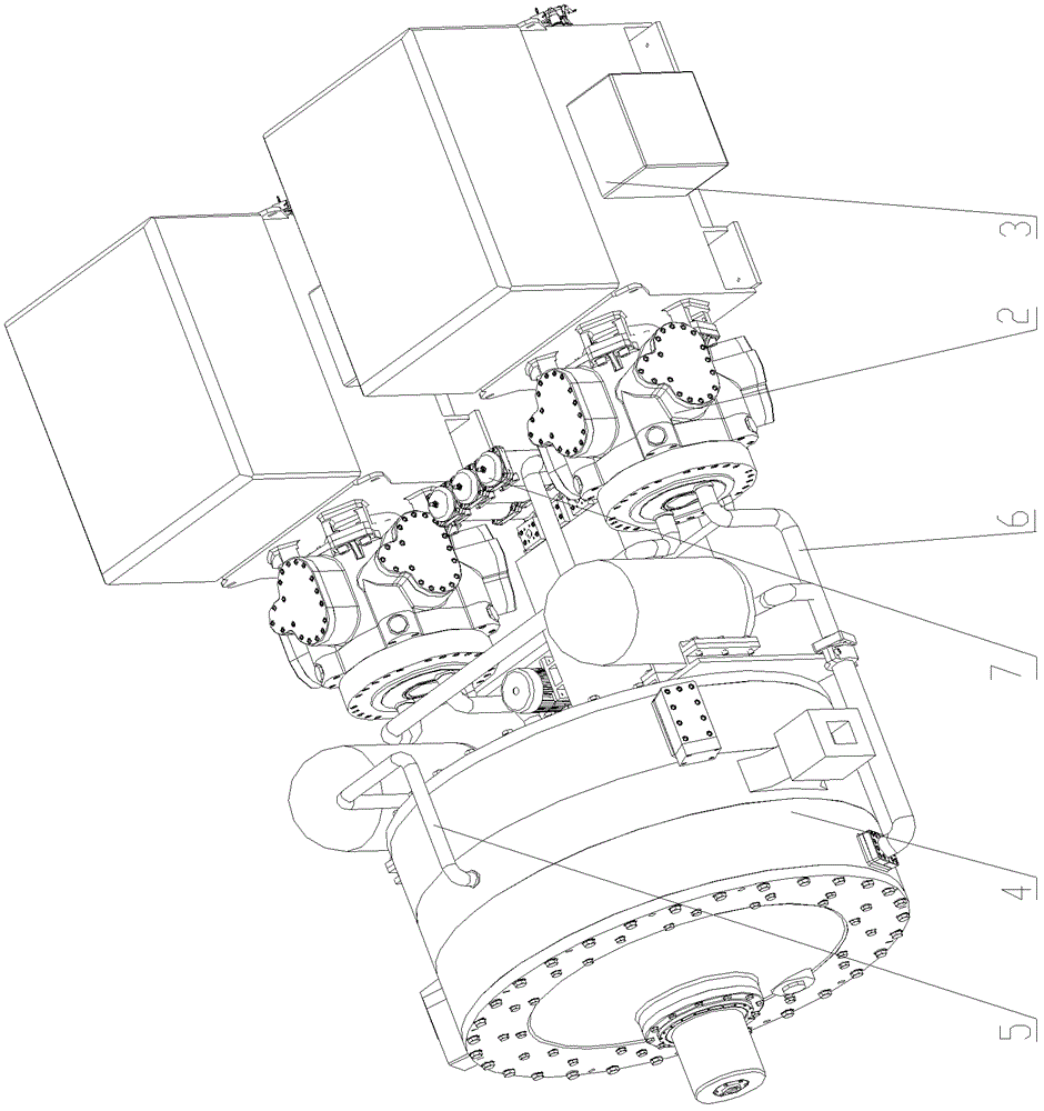 Speed increasing device and wind generating set