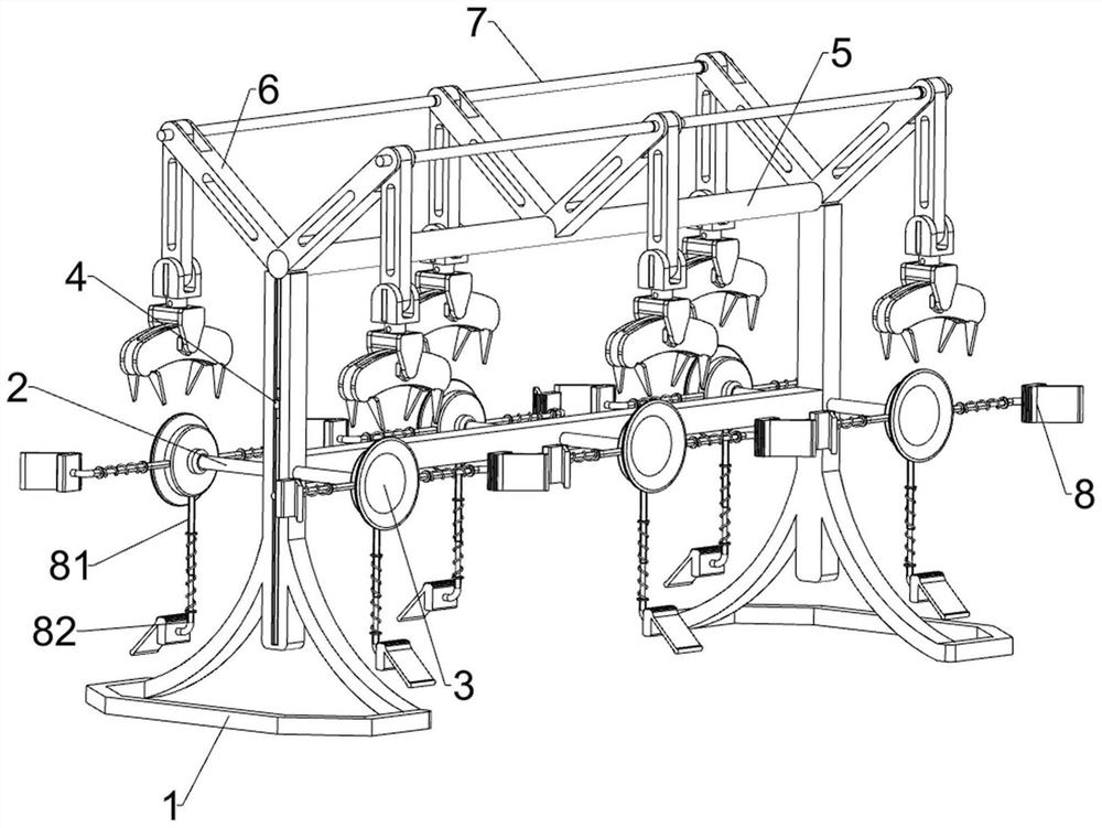 Clamp capable of fixing and adjusting multiple optical lenses