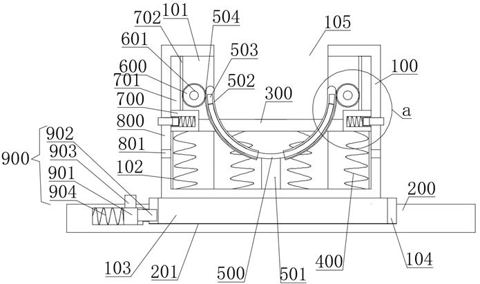 Adjustable drainage tube fixing device for surgical nursing