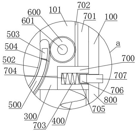 Adjustable drainage tube fixing device for surgical nursing