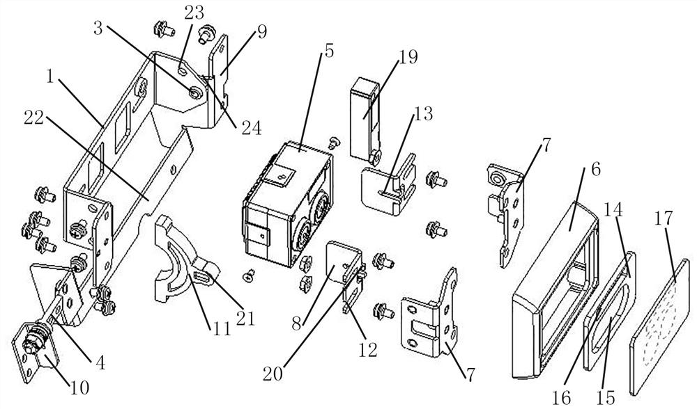 Adjustable device for compatible installation of multiple types of binocular cameras