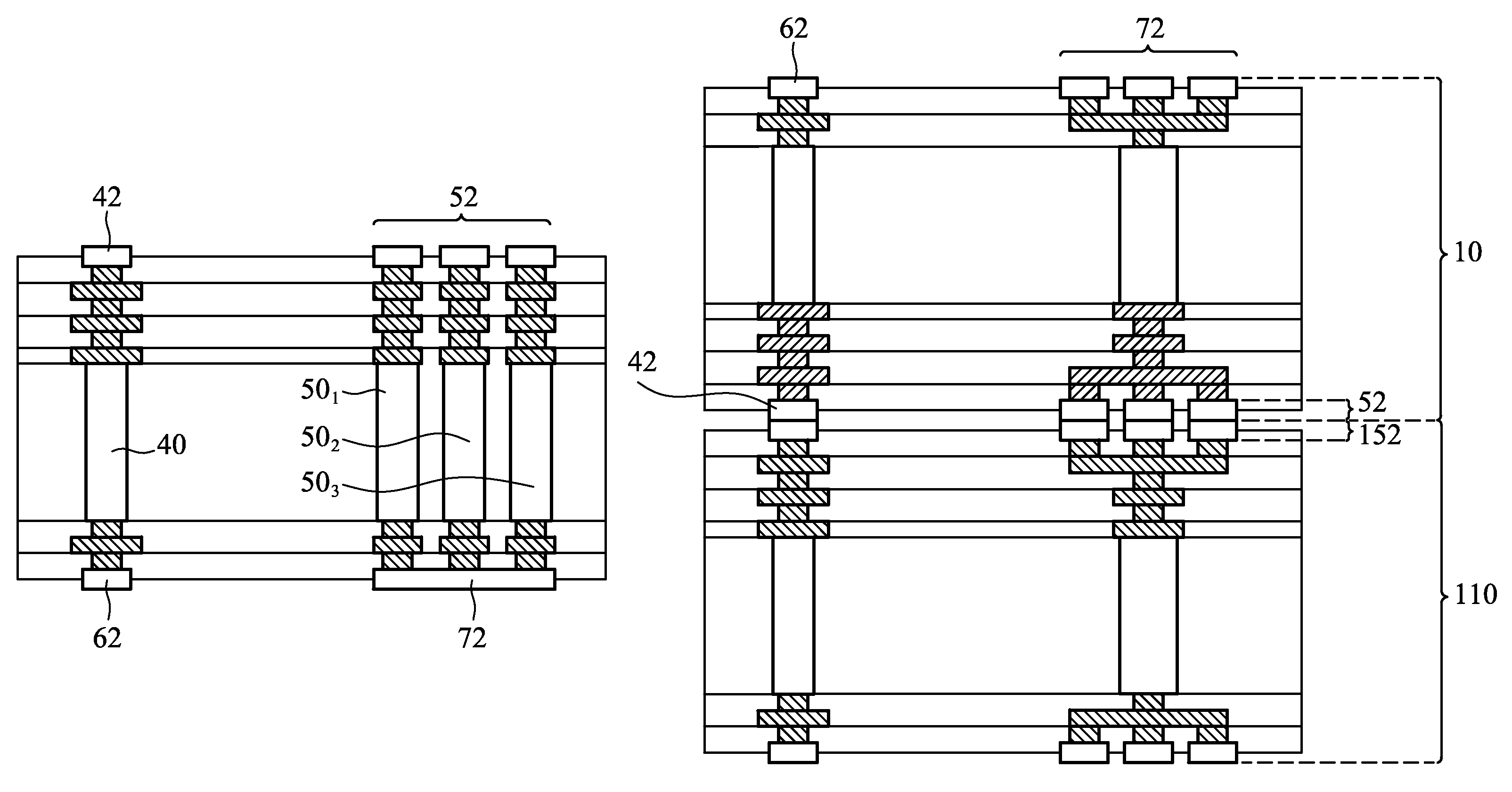 Through-substrate vias (TSVs) electrically connected to a bond pad design with reduced dishing effect