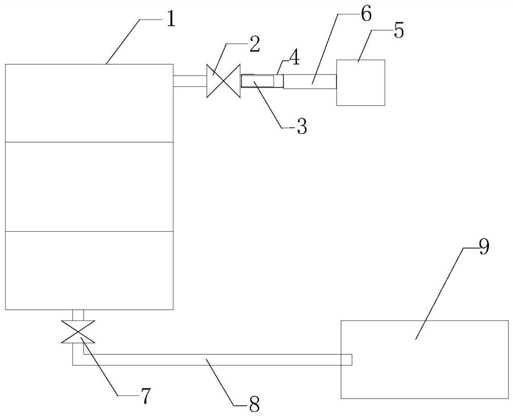 Method for quickly clearing raw material filter