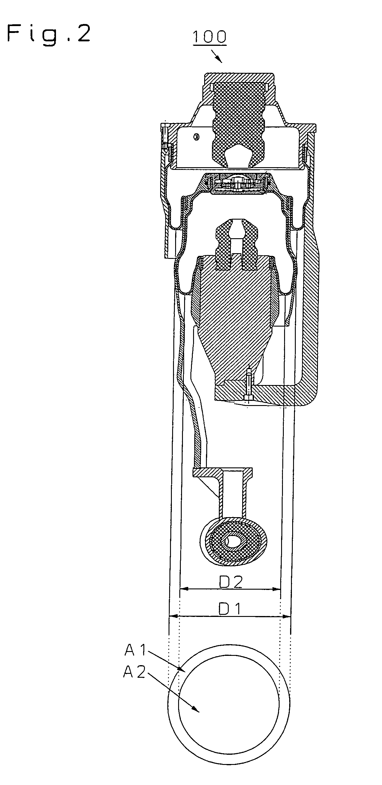 Pneumatic suspension and damping arrangement