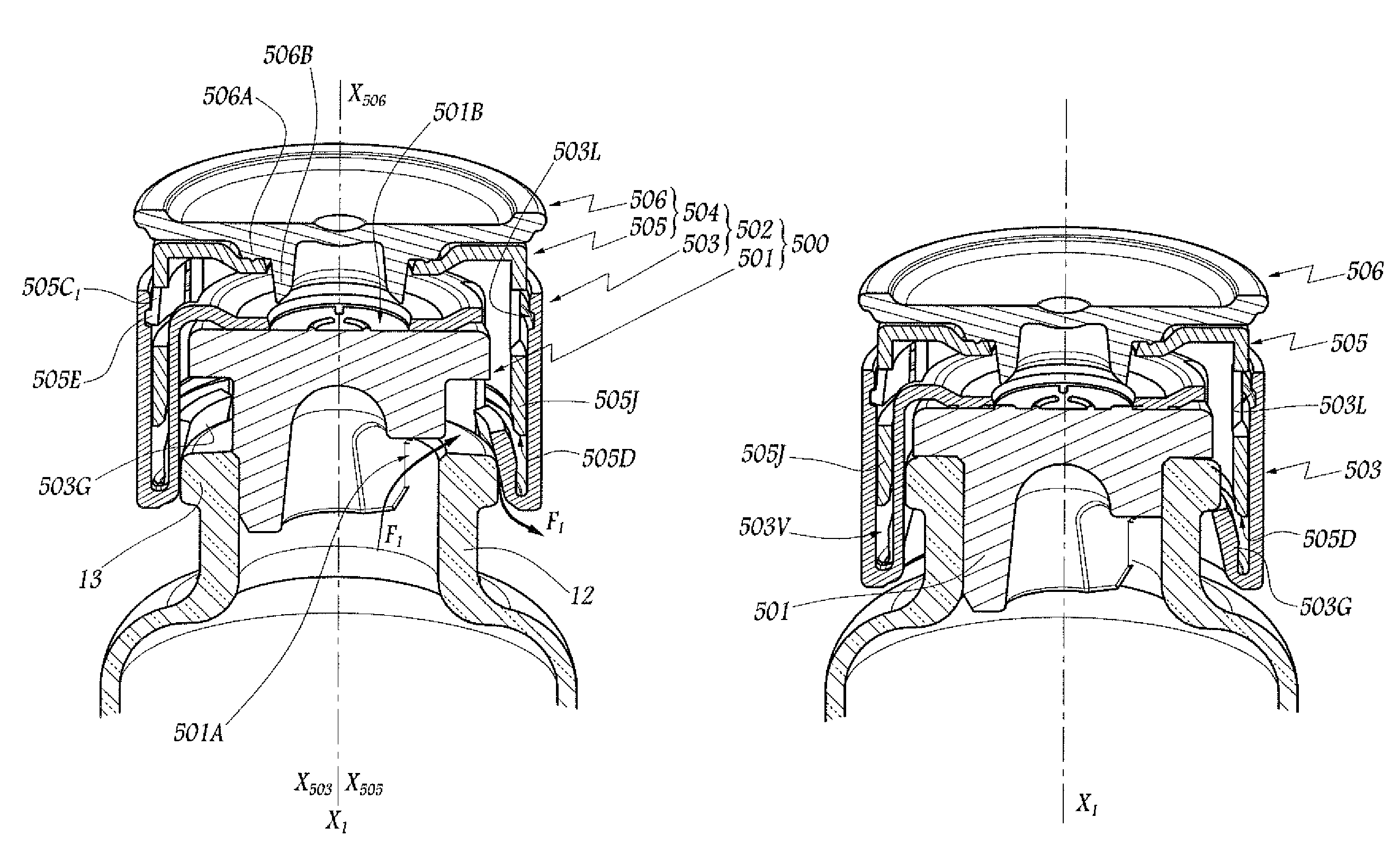 Plug device for a container and container provided with one such device