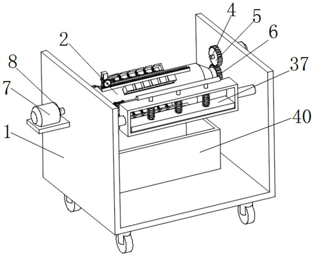 A high-efficiency trimming machine for degradable plastic film production and its production process