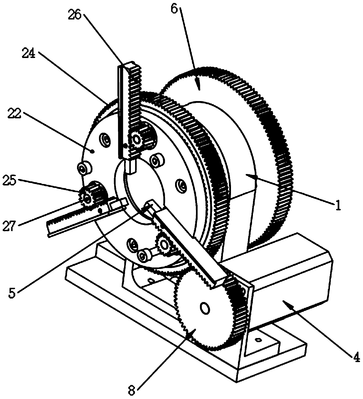 Cable radial cutting system and stress cone machining device with same