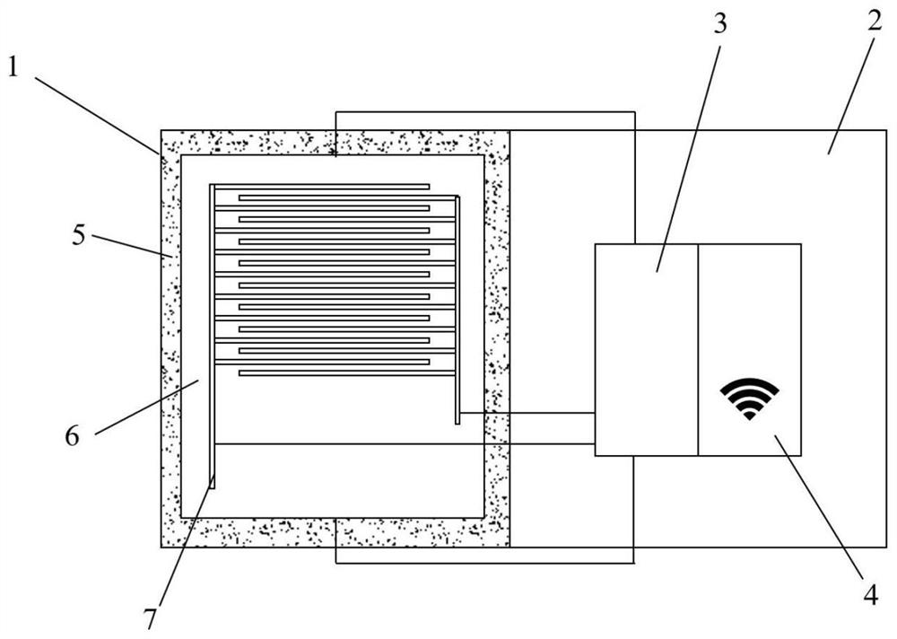 Dual-mode pressure sensing monitoring alarm device for sensing water seepage of tunnel