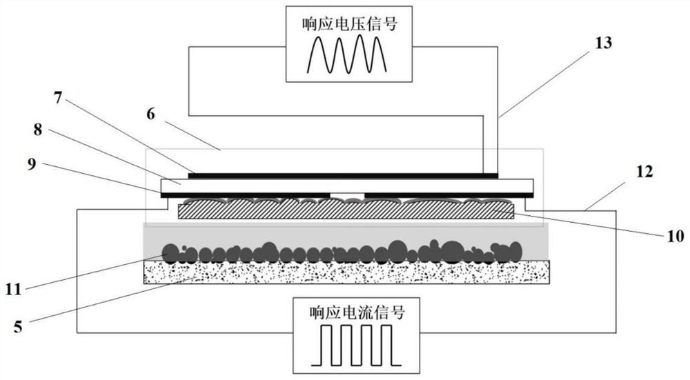 Dual-mode pressure sensing monitoring alarm device for sensing water seepage of tunnel