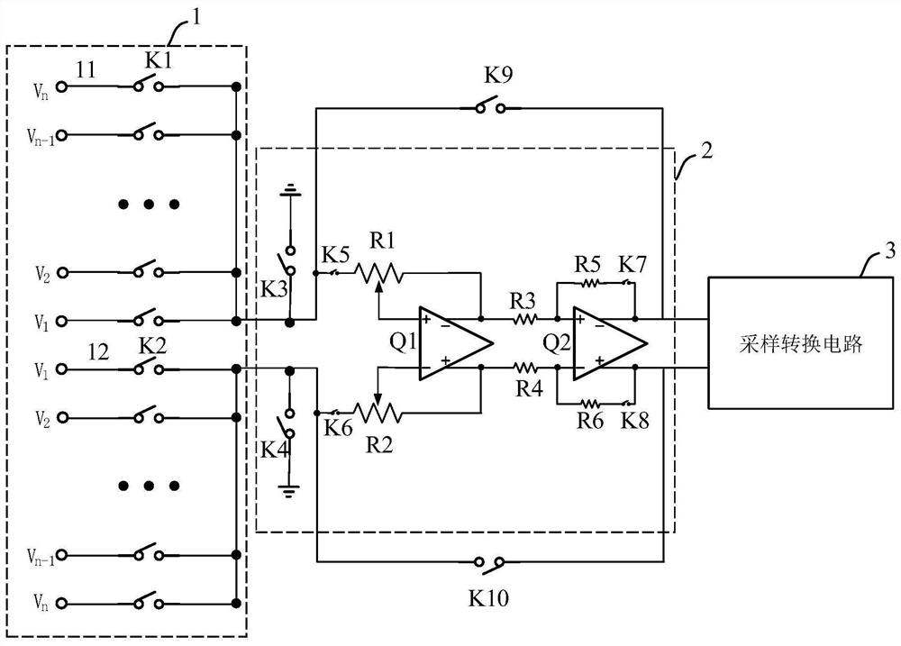 Successive approximation type analog-to-digital converter with variable gain and system-on-chip