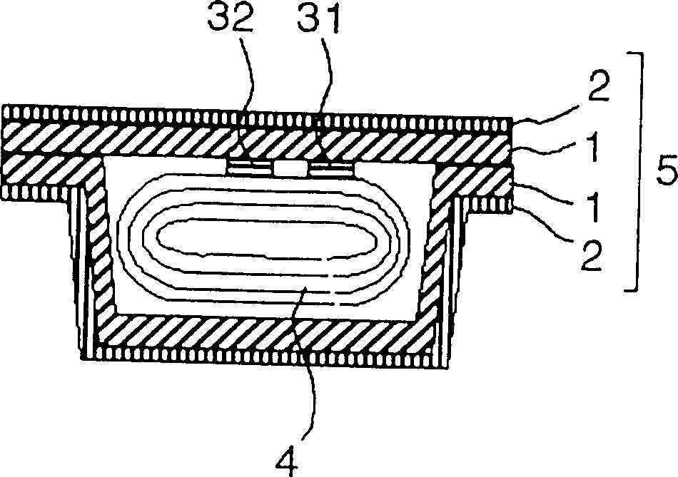 Film packed nonaqueous electrolyte battery with improved surface treated lead terminal
