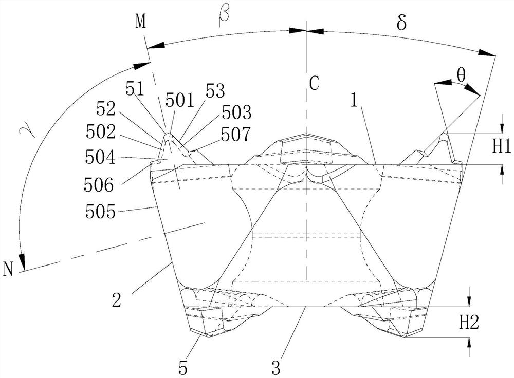 Double-sided multi-cutting-edge threaded blade and cutting tool