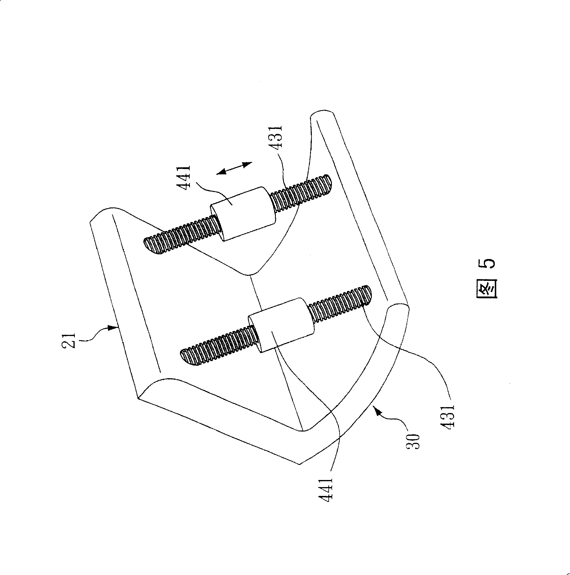 Displaying device capable of regulating balance weight
