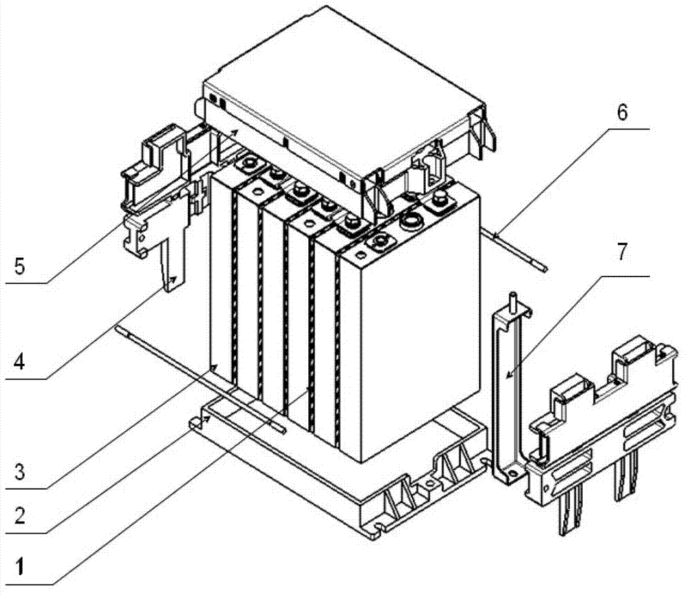 Deformation restraint battery pack module structure