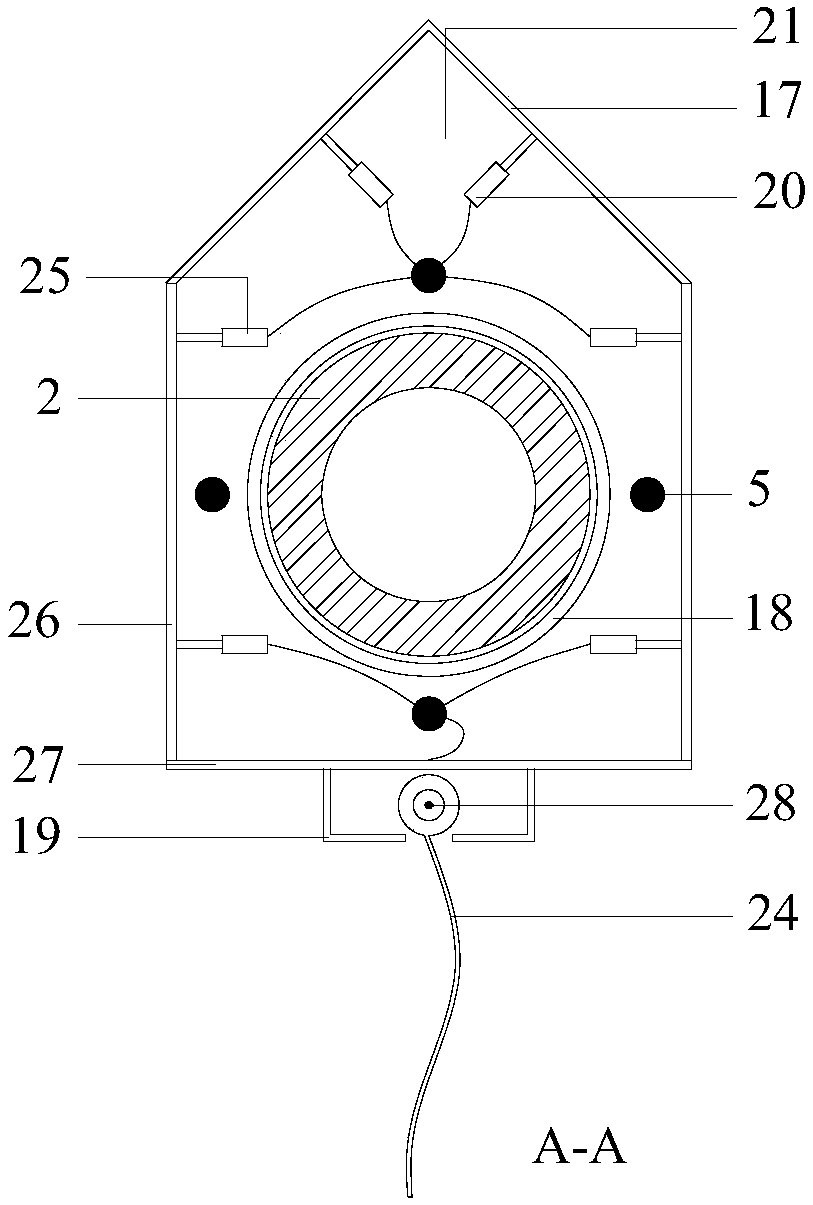 A device for reducing vibration of steel pipe pile foundation in marine engineering