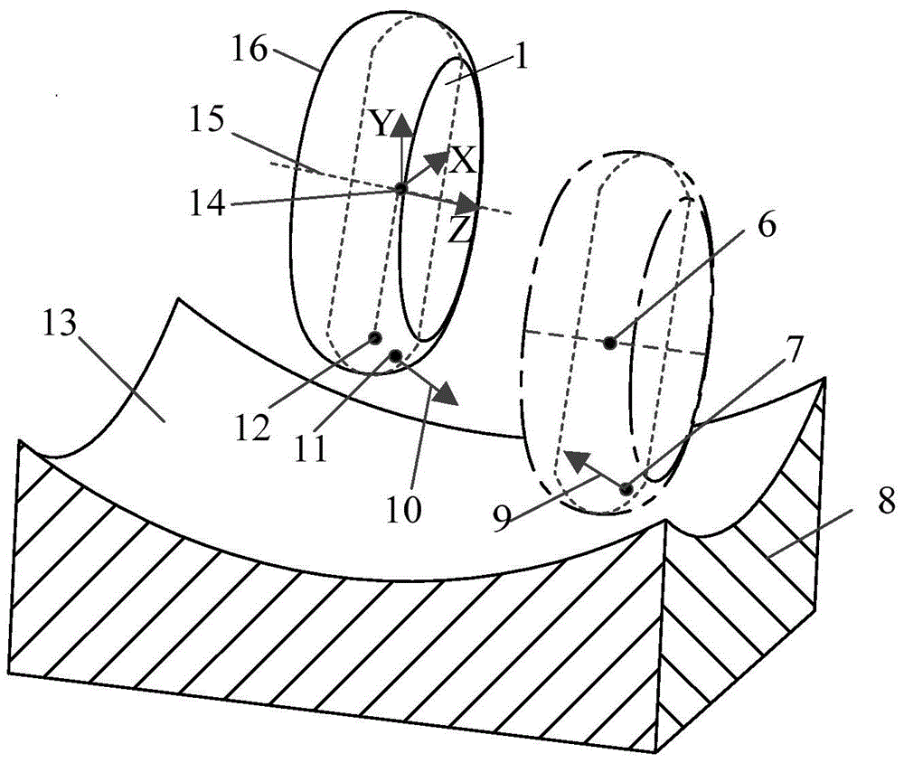 A method for grinding wheel with arbitrary curved surface for precision grinding of curved surface