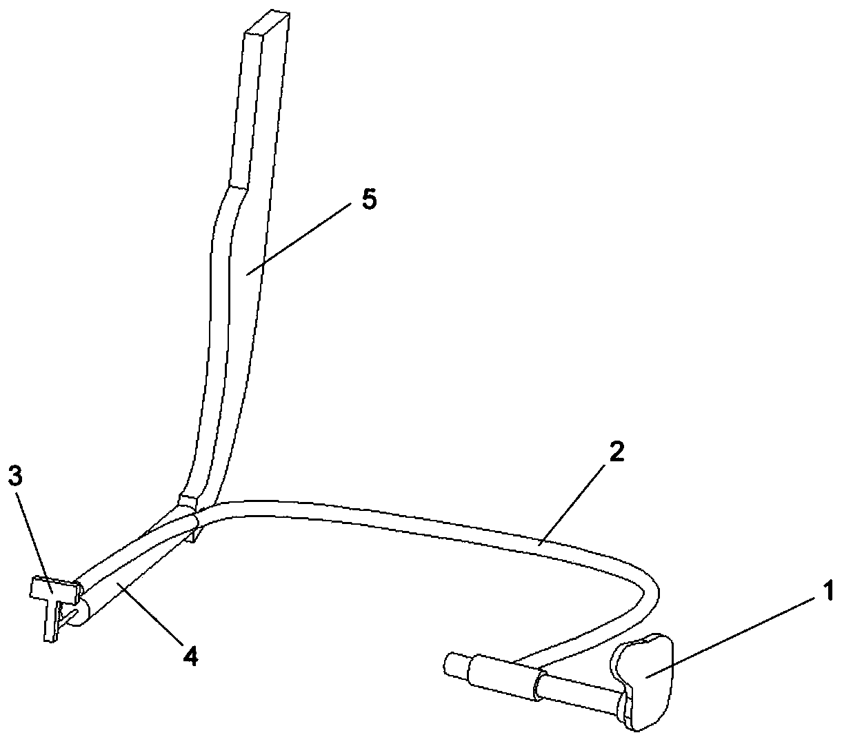 Backrest angle adaptive adjustment mechanism for seat of high-speed railway