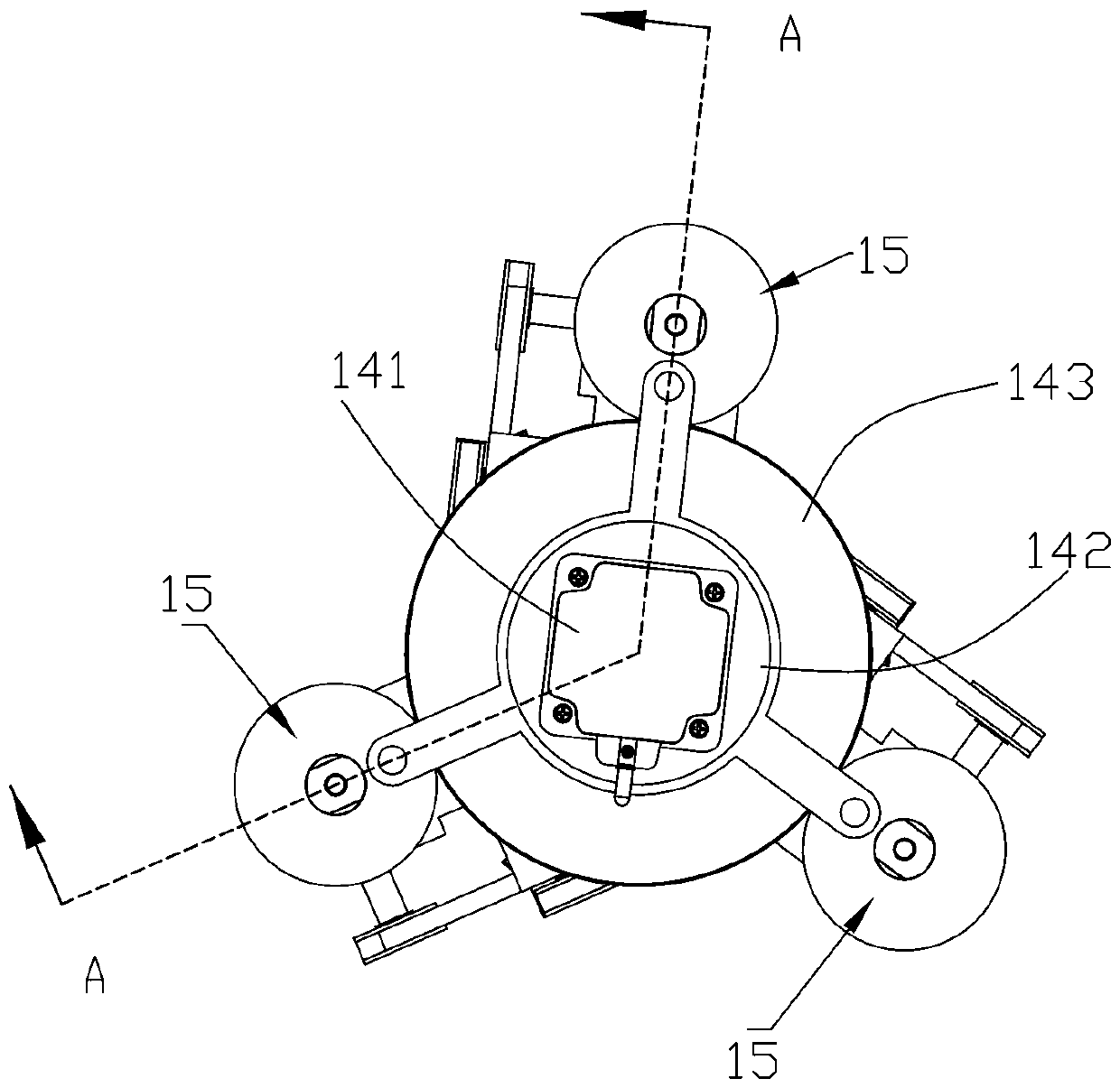Pipe inner wall variable-diameter grinding device