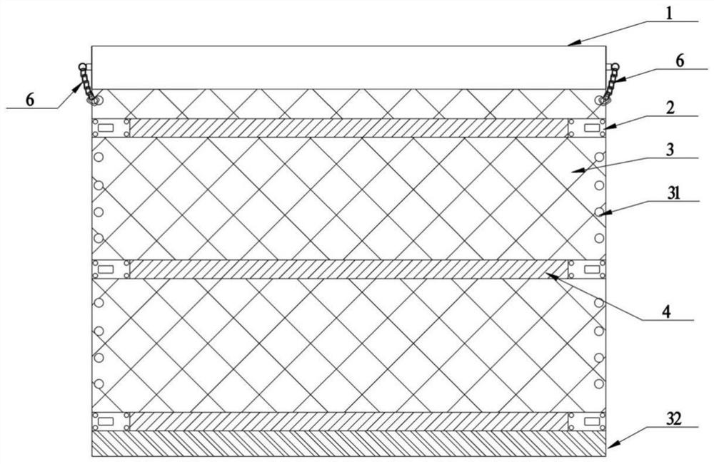 Underwater partition curtain and mounting method thereof