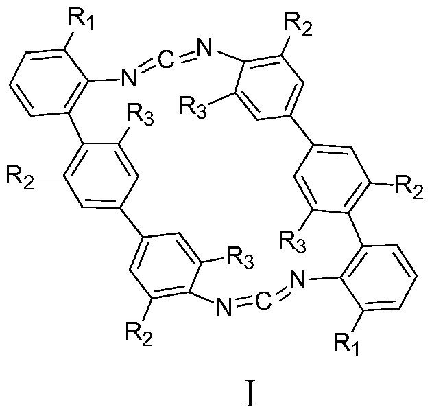 A kind of cyclic biscarbodiimide compound and its preparation method