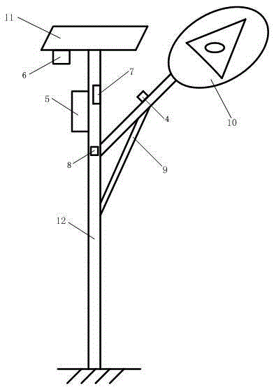 Suburban intelligent street lamp