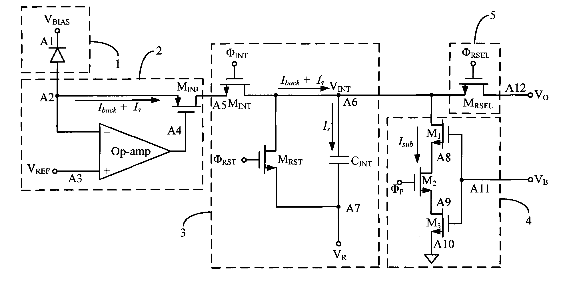 Staged background suppression method of ultrared focal plane readout circuit