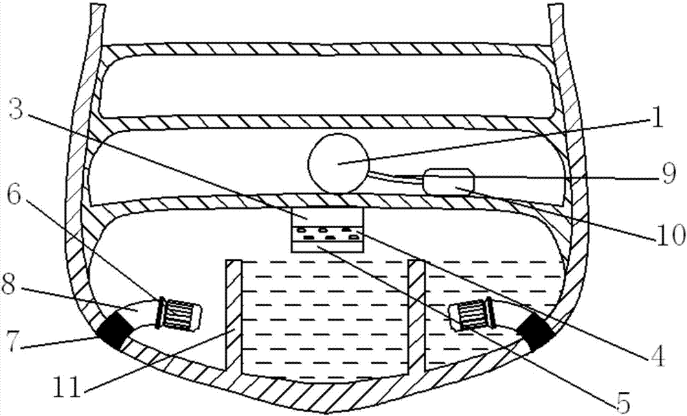 Device for anti-inclining boat