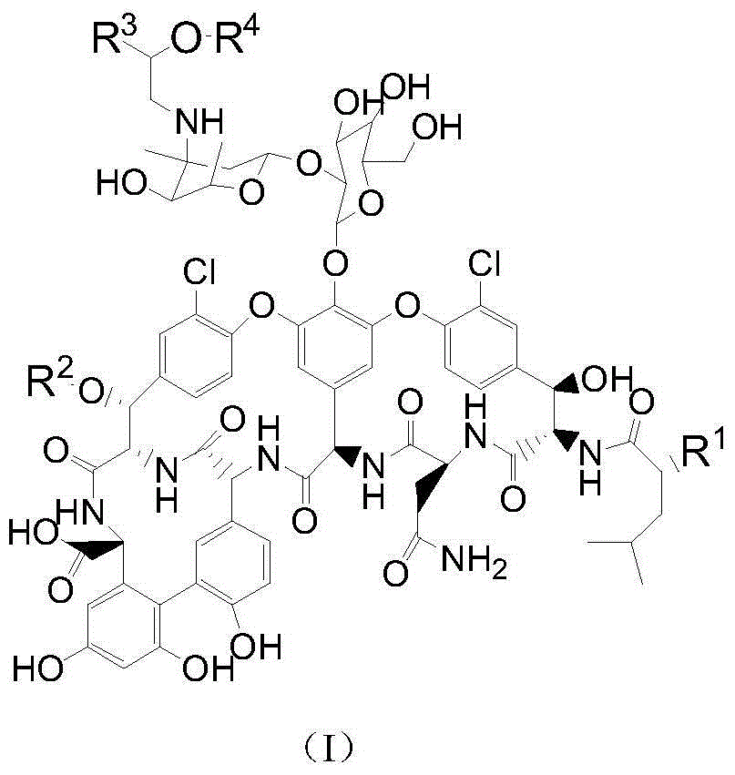 Vancomycin derivative, preparation method and applications thereof