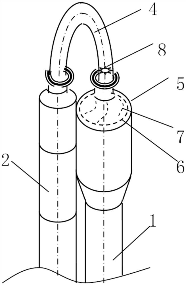 Multi-zone reactor with cyclone separator