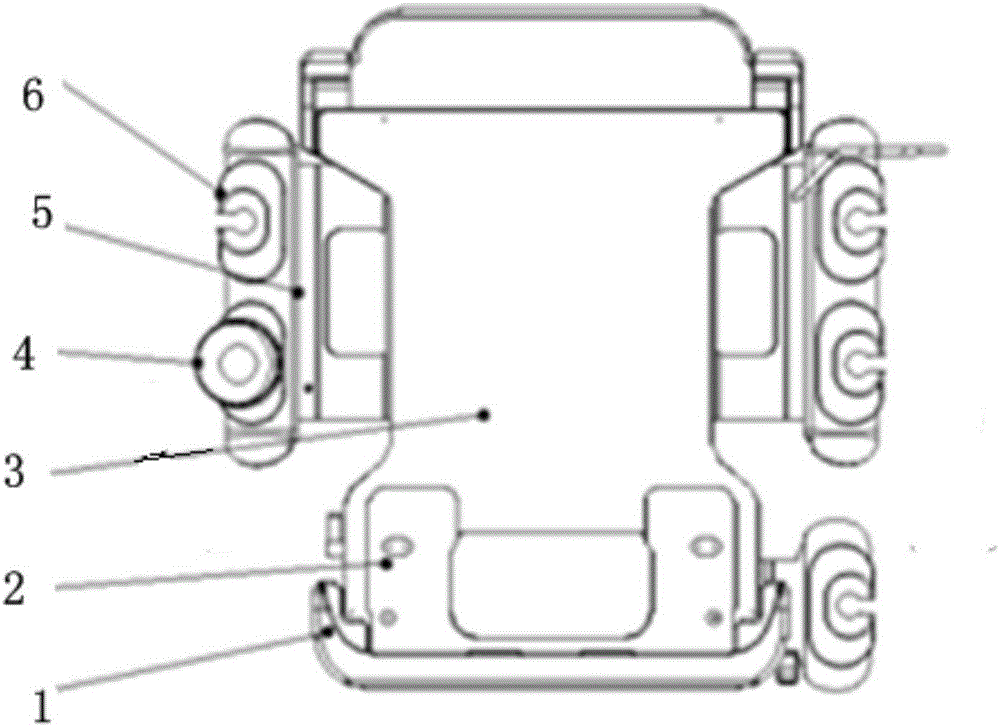 Tray supporting device