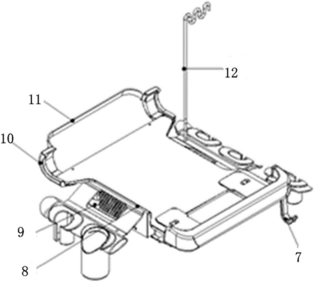 Tray supporting device