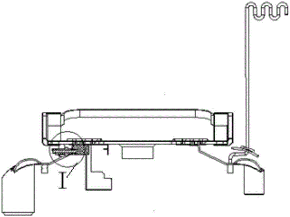 Tray supporting device