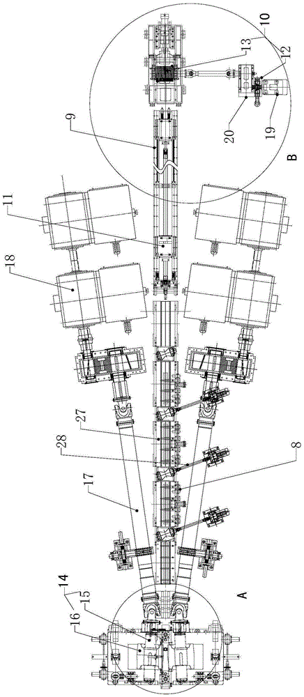 Multifunctional rolling machine with roll profiles with two-time hole-punching function