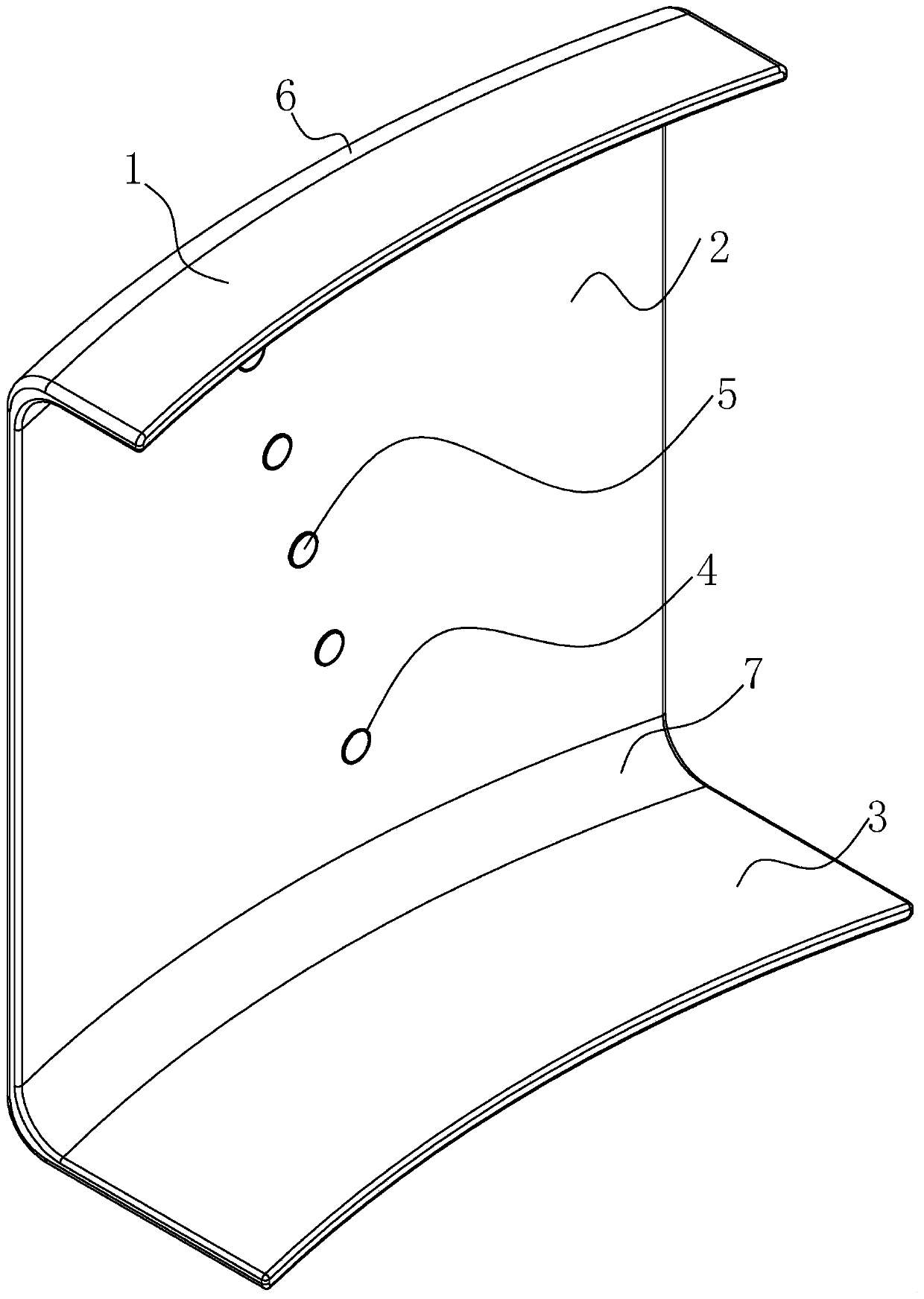 Air blowing type guitar arm support capable of preventing sweat from being in contact with panel