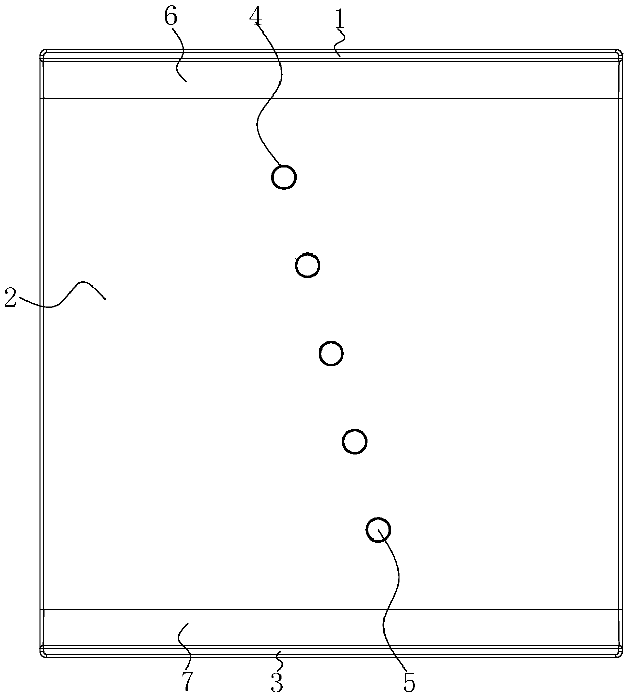 Air blowing type guitar arm support capable of preventing sweat from being in contact with panel