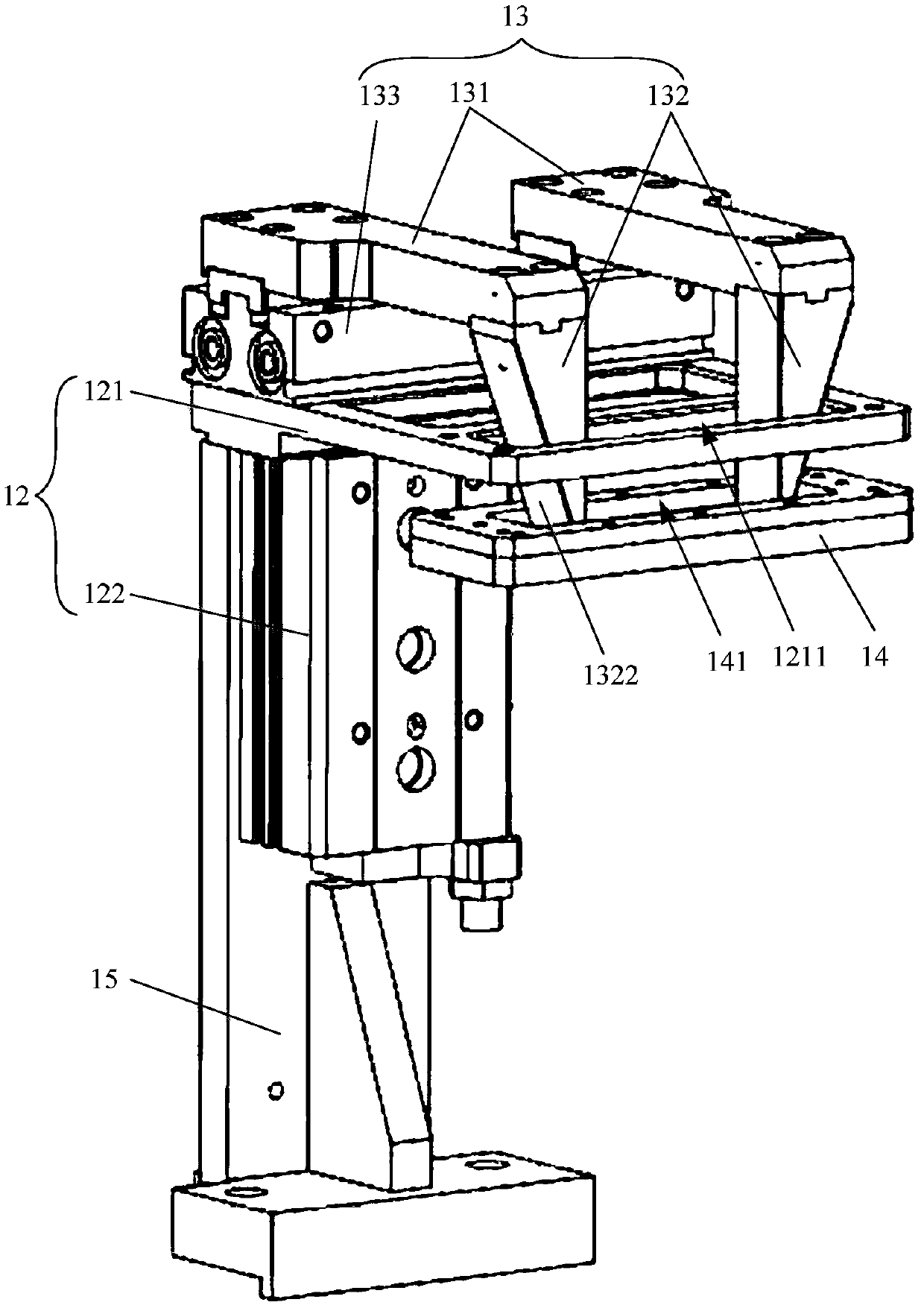 Bus bar leveling equipment for photovoltaic assembly