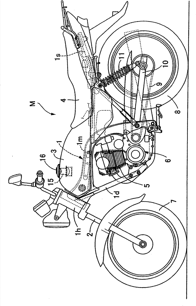 Fuel filling device for vehicle fuel tank