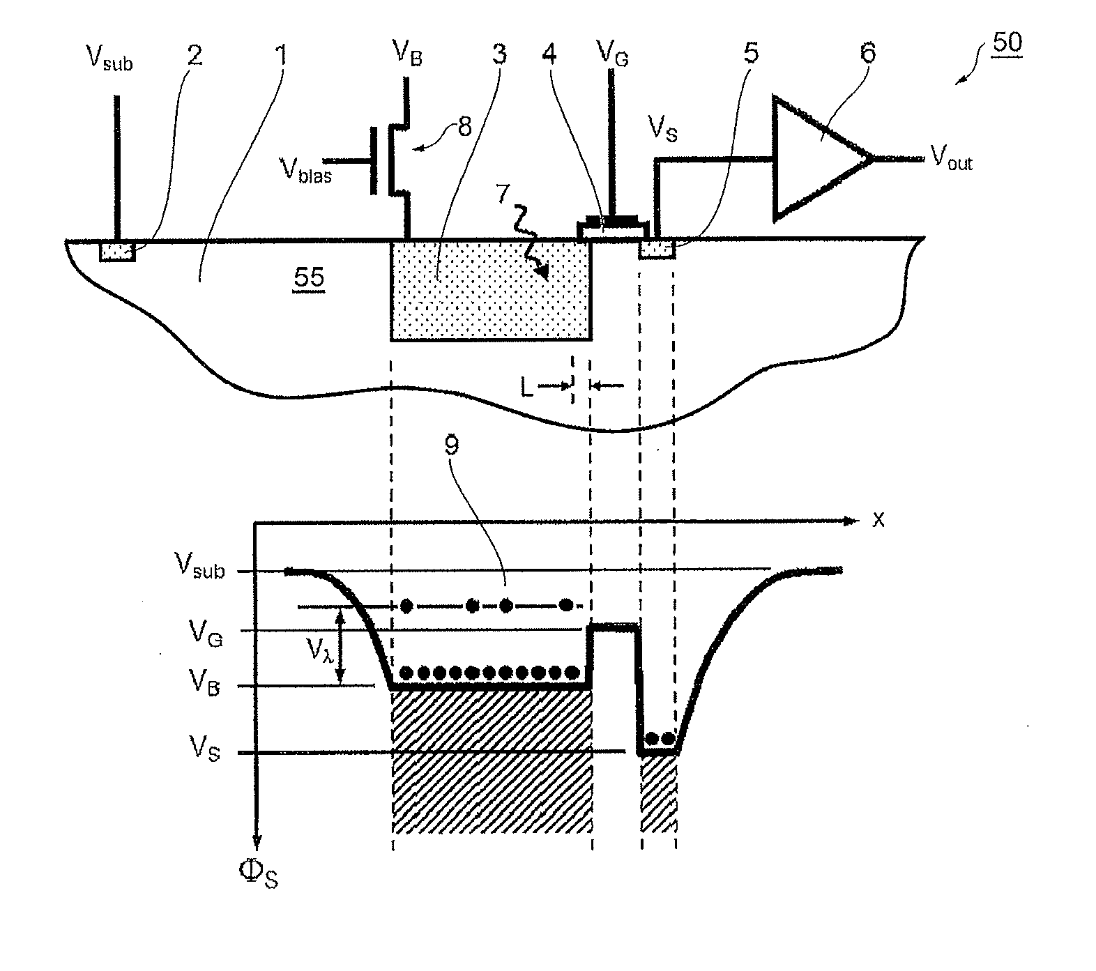 Semiconductor photosensor for infrared radiation