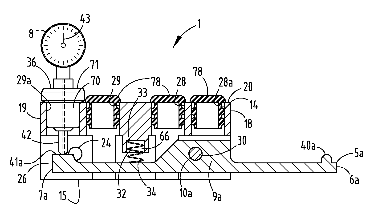 Trigger assembly for parts checking jigs and the like