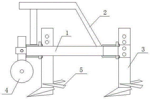 Double-row subsoiler