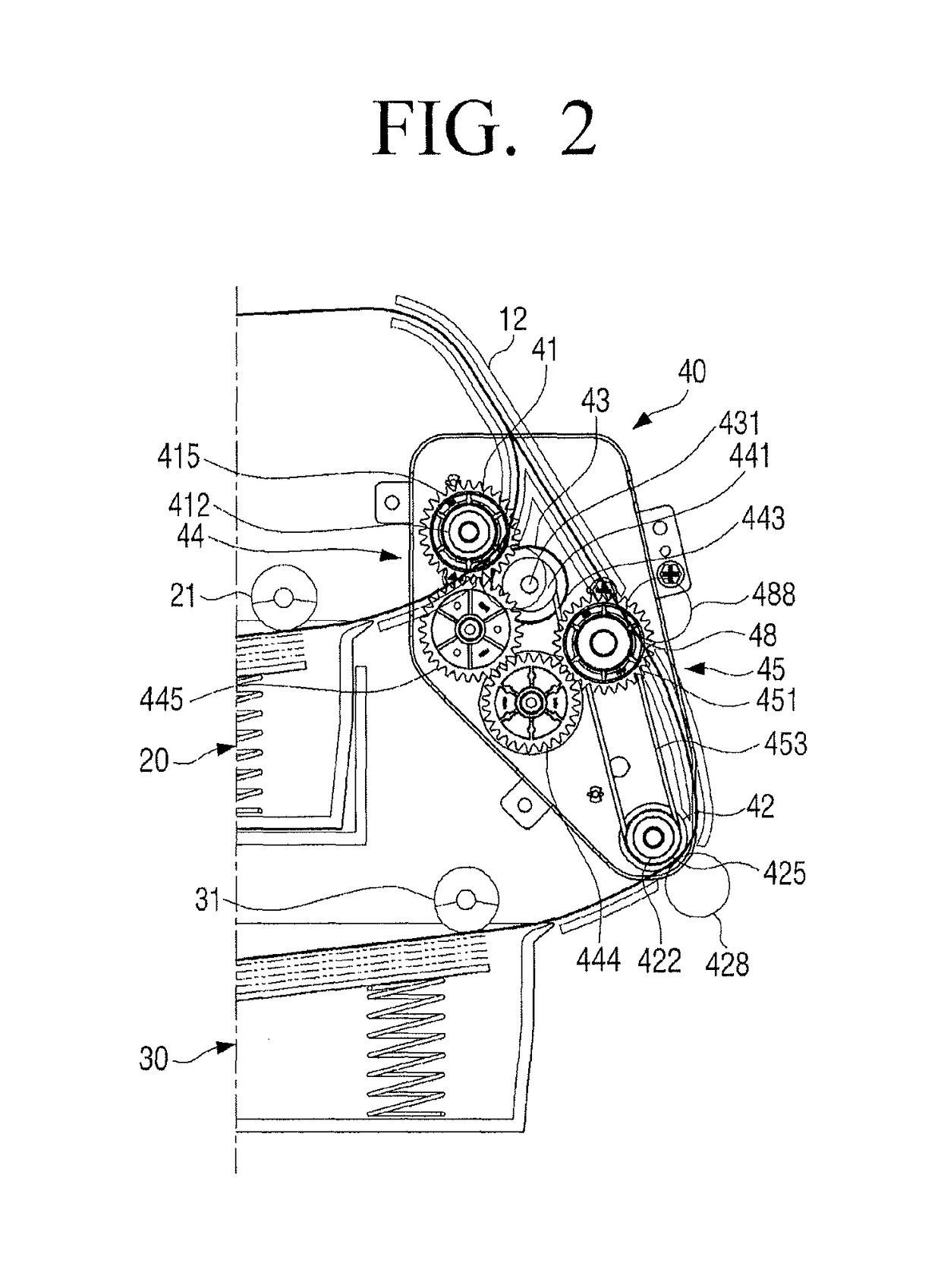 Paper feeding unit and image forming apparatus having the same