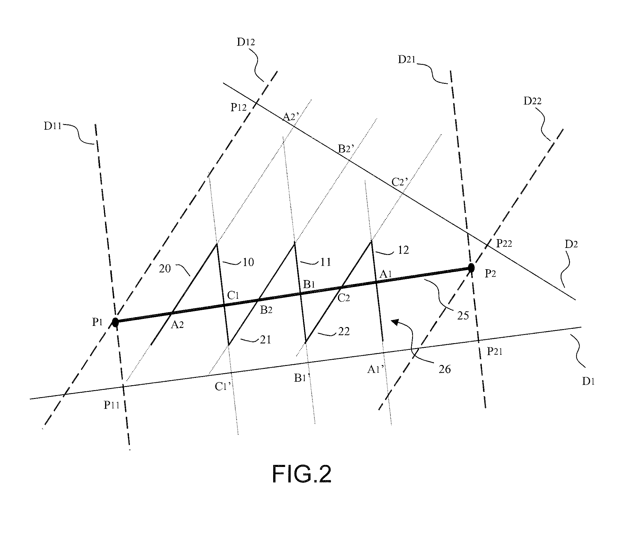 Device for optically detecting position and/or orientation of objects comprising at least one linear sensor