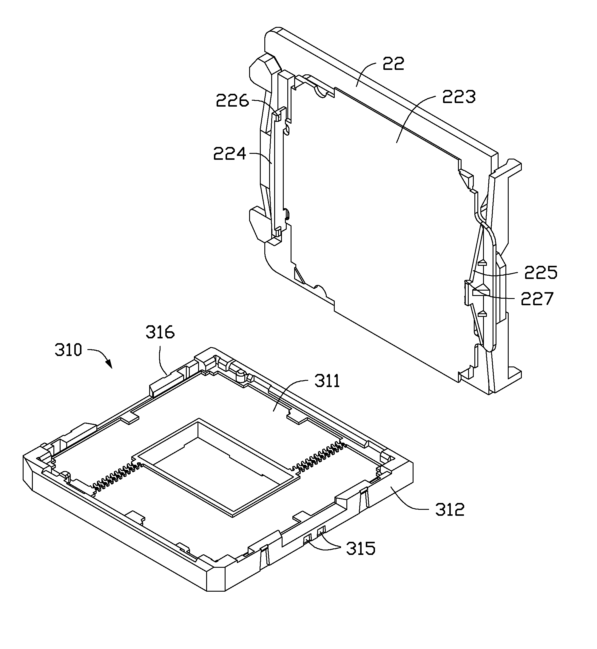 Central processing unit socket assembly