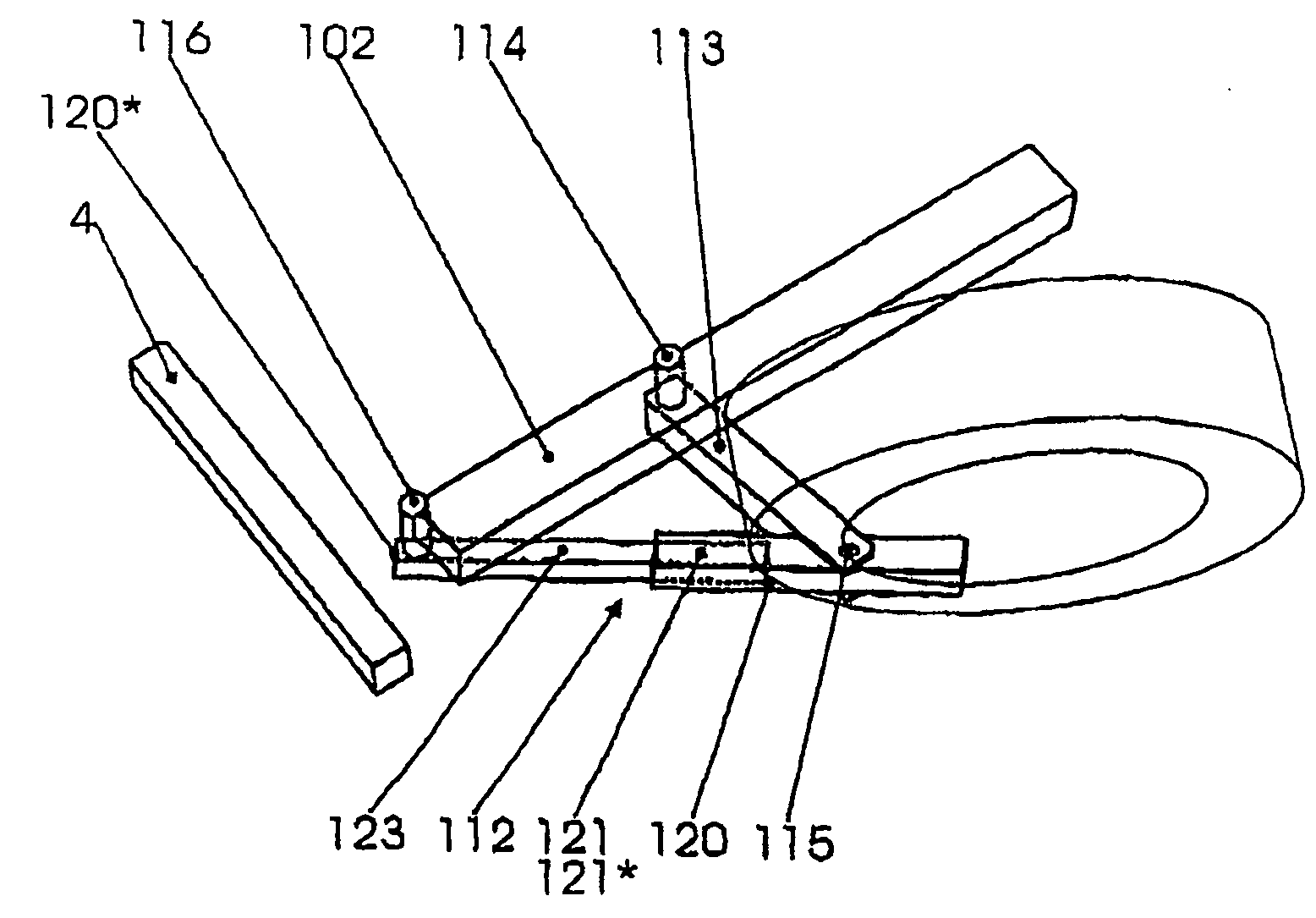 Deflecting Device for an Offset Frontal Collision for Motor Vehicles