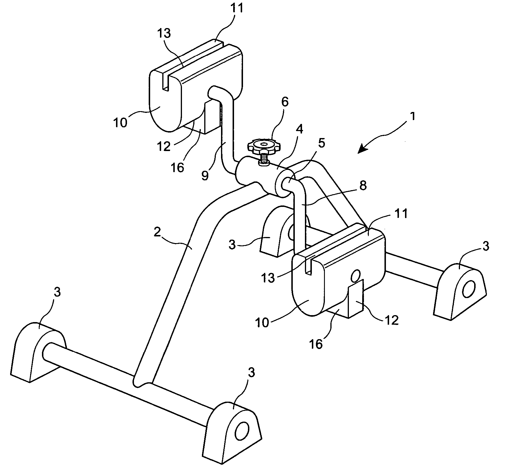 Portable exercise device and method of preventing lactic-acid build-up