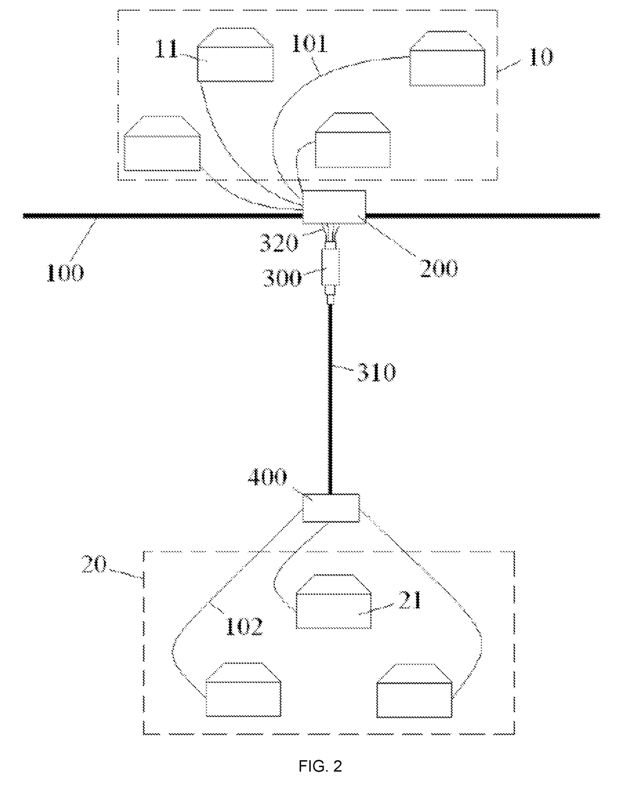 Optical cable wiring system and opticalcable connecting component