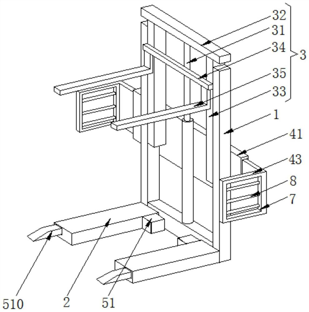 Forklift frame with adjustable cargo carrying capacity