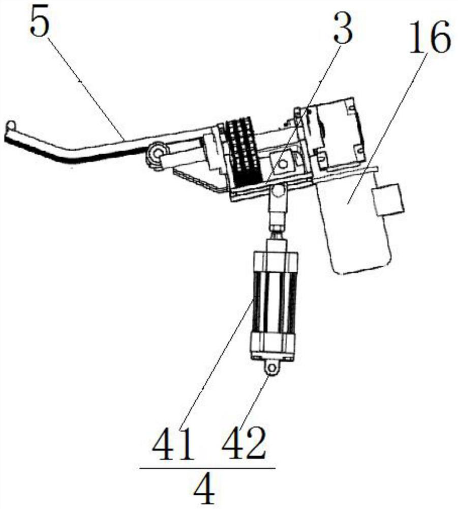 Conveying, overturning and skin removing device for shafts