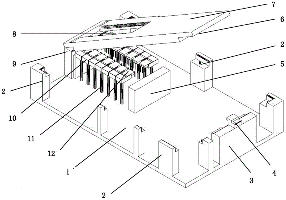 Single-pipe welding jig for three-phase photovoltaic grid-connected inverter