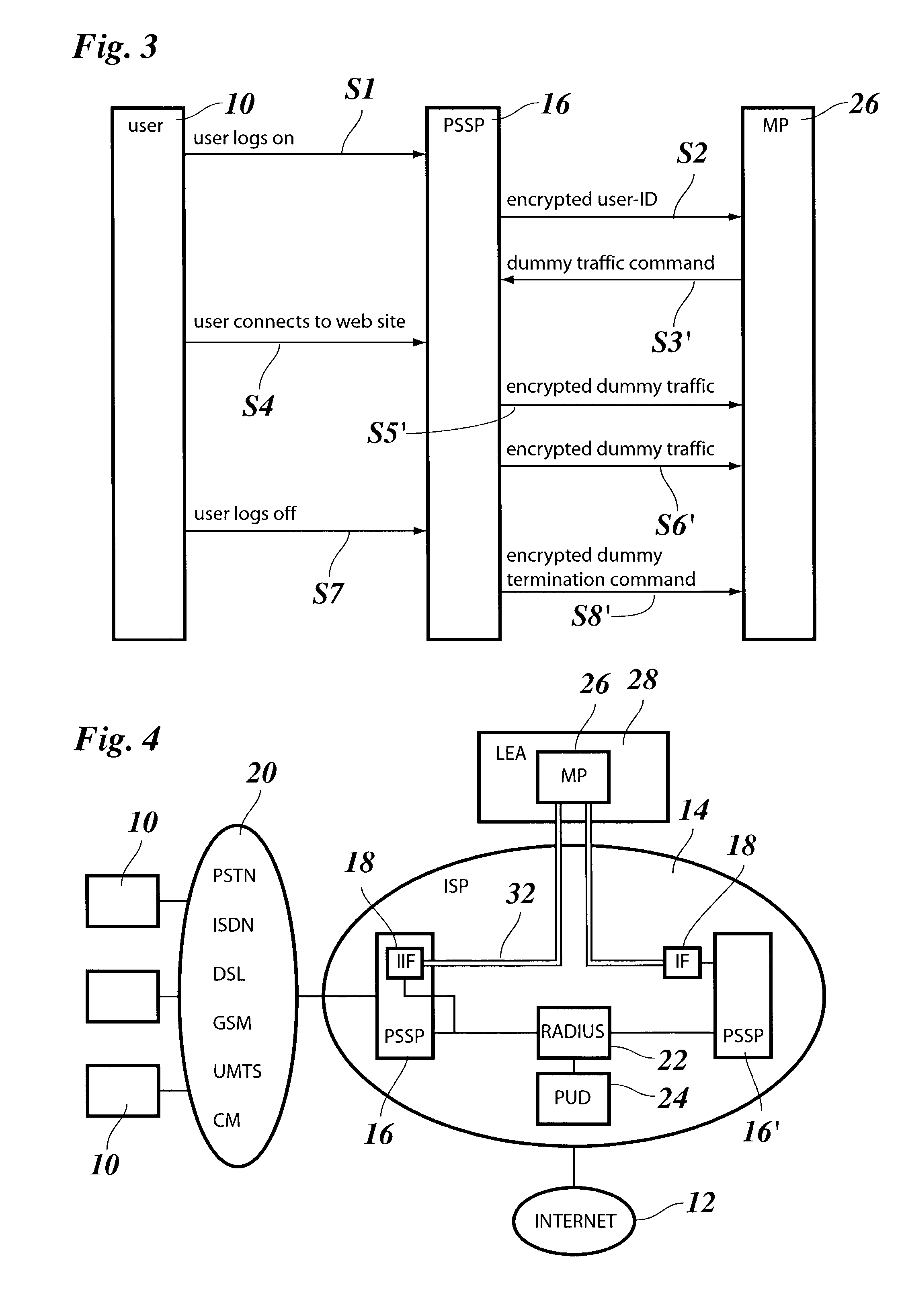 Method and system for lawful interception of packet switched network services